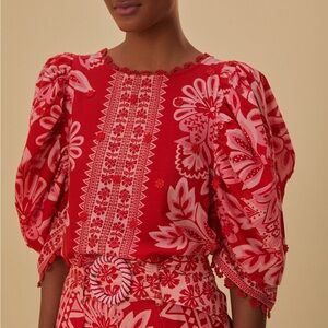 FARM Rio Flora Tapestry Blouse